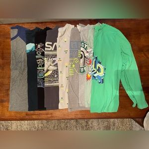 (9) Boys Size 12 Short Sleeve Shirts